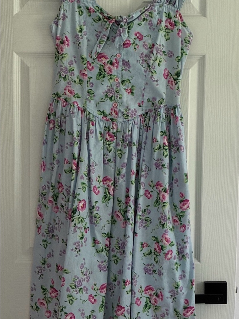Vintage Chandni  Women Floral Dress 2 Pockets Sm 100%Cotton